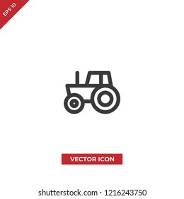 Tractor vector icon
