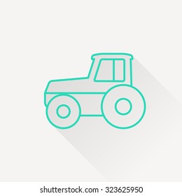 Tractor vector icon