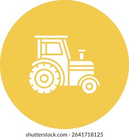 Tractor vector icon. Can be used for printing, mobile and web applications.