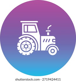 Traktor, Vektorsymbol. Kann für Druck-, Mobil- und Web-Anwendungen verwendet werden.
