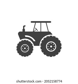 Plantilla de ilustración de diseño de icono del vector de tractores