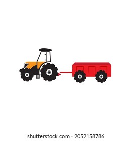 Design-Illustration des Vektorbilds des Traktors