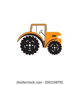 Plantilla de ilustración de diseño de icono del vector de tractores