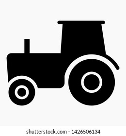 Tractor vector icon isolated minimal single flat linear icon for application and info-graphic. Commercial line vector icon for websites and mobile minimalistic flat design.