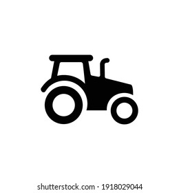 Icono del vector del tractor o logotipo 
