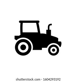 Tractor vector icon logo illustration.