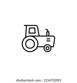 Tractor Vector Icon Logo Tractor Line Stock Vector (Royalty Free ...