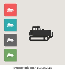 Tractor - vector icon. Symbol for web, infographics, print design and mobile UX/UI kit. Vector illustration, EPS10.