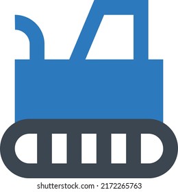 Tractor Vector illustration on a transparent background.Premium quality symbols.Glyphs vector icon for concept and graphic design.