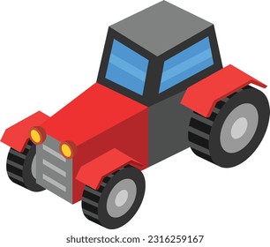 tractor Vector illustration on a transparent background. Premium quality symmbols. Vector line flat icons for concept and graphic design.