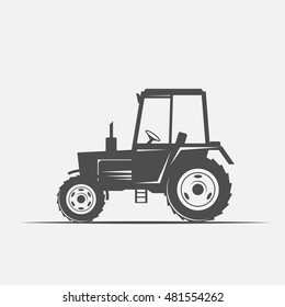 tractor in vintage style