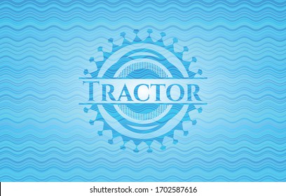 Tractor water badge. Vector Illustration. Detailed. 
