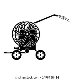 Tractor water pump icon. Simple illustration of tractor water pump vector icon for web design isolated on white background