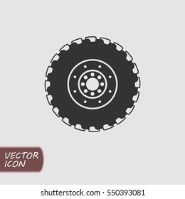 Tractor Wheel Icon