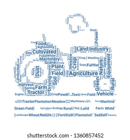 tractor word cloud. tag cloud about tractor.