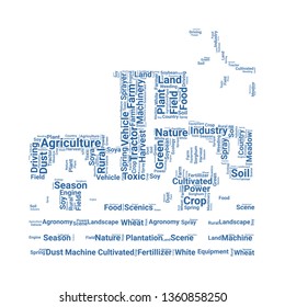 tractor word cloud. tag cloud about tractor.