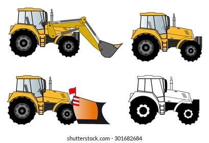 Tractors set