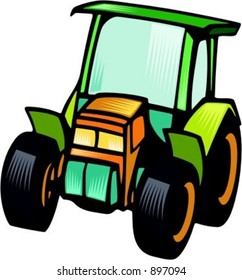 Tractor.Vector illustration