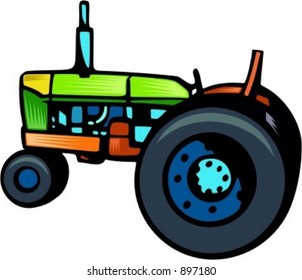 Tractor.Vector illustration