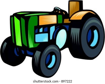Tractor.Vector illustration