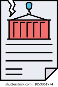 Trade Agreement Cancel Concept Vector Icon Design, Financier and investors Symbol on White Background, Business Capitalism and Finance Sign,