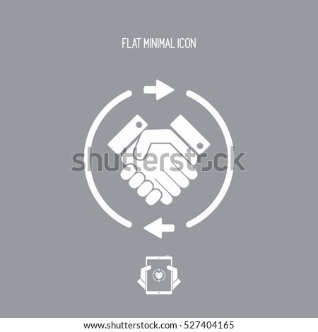 Trade agreement concept icon