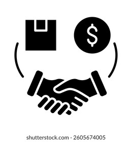 Trade Agreement Icon Element for Design
