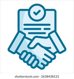 Trade Agreement Icon Element For Design