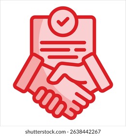 Trade Agreement Icon Element For Design