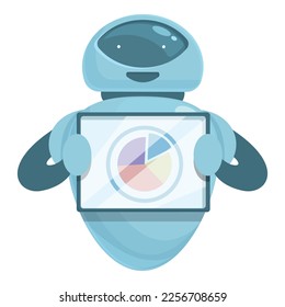 Trade bot icon cartoon vector. Money education. Worker study