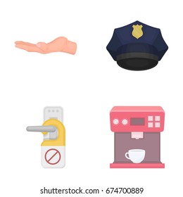 trade, business, profession and other web icon in cartoon style.coffee, technology, cafe icons in set collection.