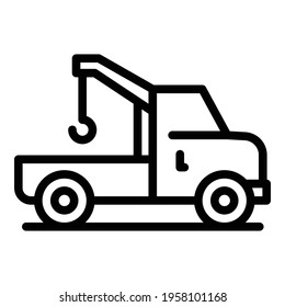 Automobil-Ikone. Outline Trade Car Vektorsymbol für Webdesign einzeln auf weißem Hintergrund
