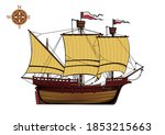 Trade caravel redonda ship, 15th century