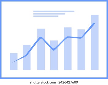 trade chart with bullish trend patterns