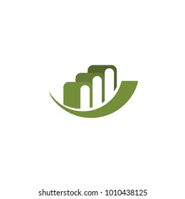 Trade Chart bussiness vector logo icon