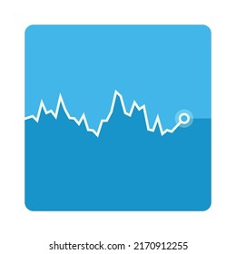 Trade chart vector illustration, desctop with forex trading. Financial graph for online trading creative concept. Interface with candlestick chart graphic vector design.