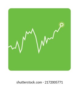 Ilustración vectorial del gráfico de operaciones, desctop con el comercio de divisas. Gráfico financiero para el concepto creativo de comercio en línea. Interfaz con diseño vectorial gráfico de gráfico de candlestick.