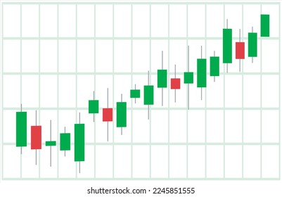 Handelsdiagramm, Vektorgrafik, absteigend mit Devisenhandel. Finanzdiagramm für kreatives Online-Handel-Konzept. Schnittstelle mit Candlestick Chart Grafik Vektordesign.