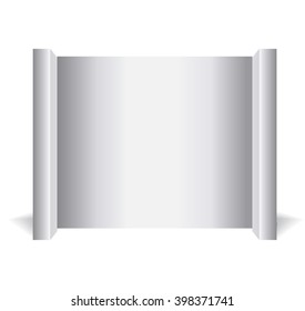 Trade display isolated on white background