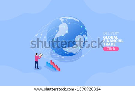 Trade distribution, global financial trade