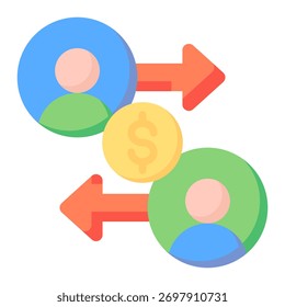 Elemento de icono de intercambio comercial para diseño