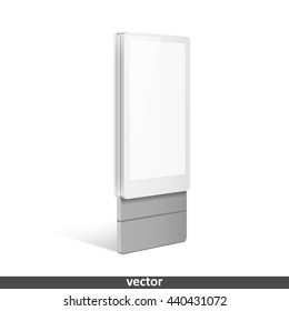Trade exhibition stand display. Illustration isolated on white background. Graphic concept for your design