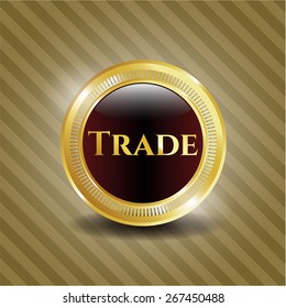 Trade golden shiny object