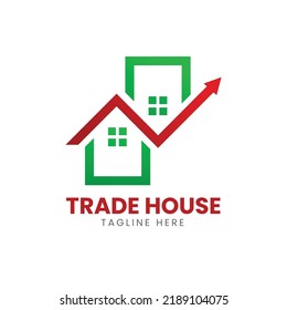 trade with house logo design