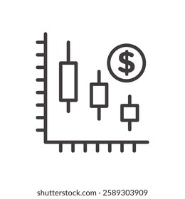 trade icon isolated stroke in black color