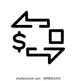 icono de comercio o logotipo símbolo de señas aislado ilustración vectorial - iconos vectoriales de estilo negro de alta calidad
