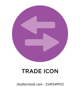 Trade icon vector isolated on white background for your web and mobile app design, Trade logo concept