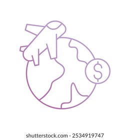 Icono de comercio con fondo blanco Vector Ilustración de stock