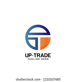 up trade logo template