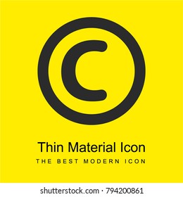 Trade Mark bright yellow material minimal icon or logo design